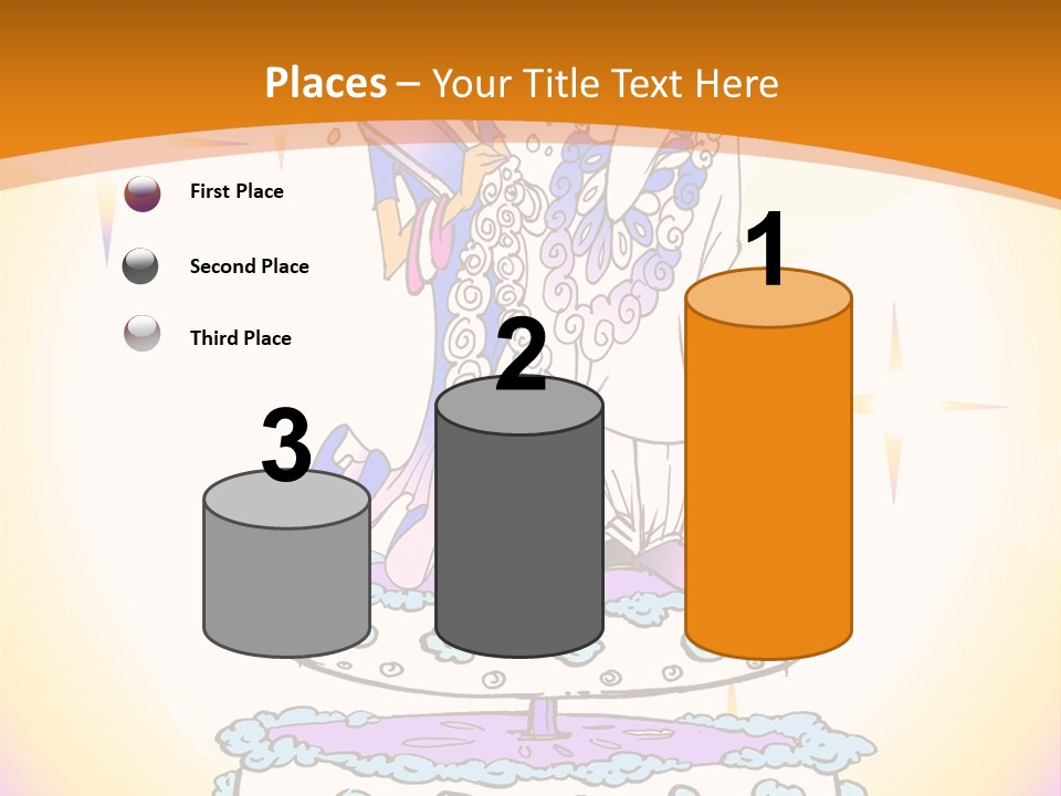 Seasonal Series - Indian Couple Just Married - Cartoon Style PowerPoint Template