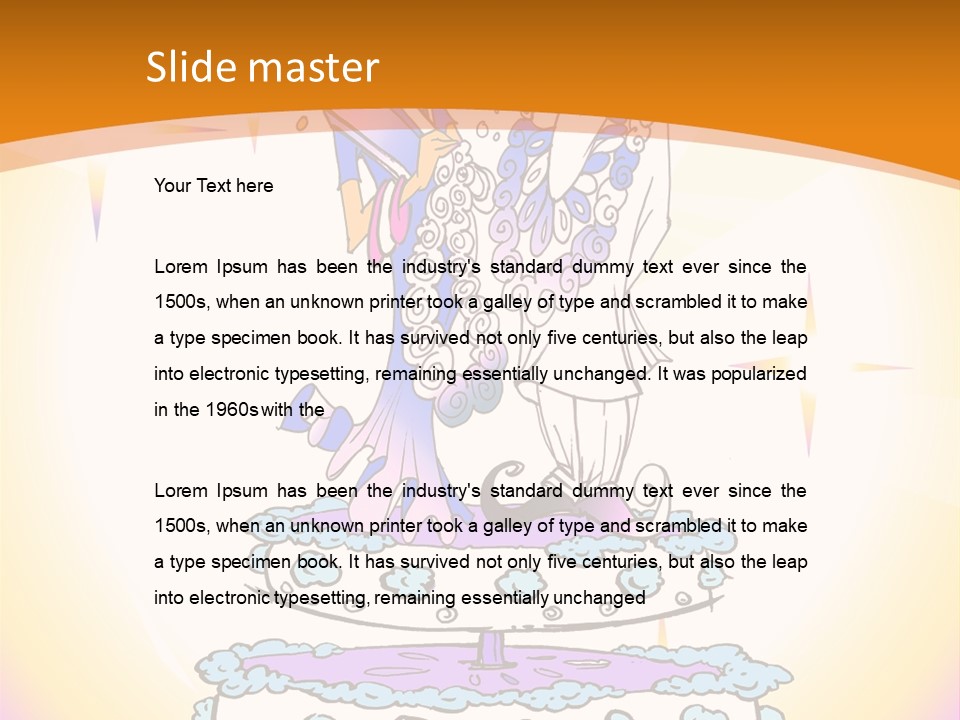 Seasonal Series - Indian Couple Just Married - Cartoon Style PowerPoint Template