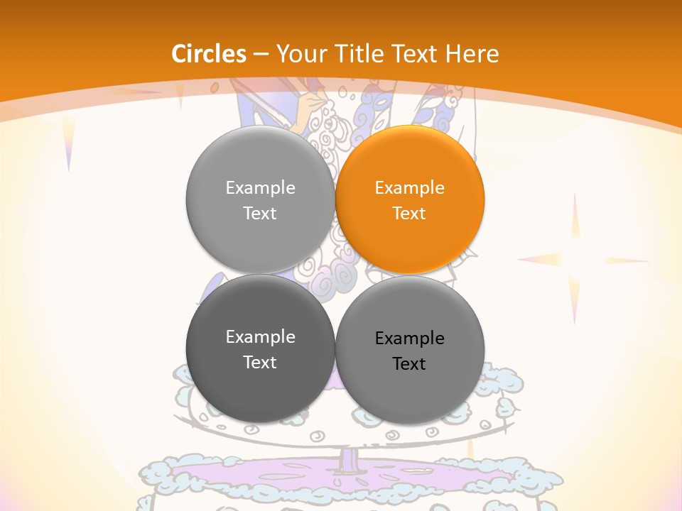 Seasonal Series - Indian Couple Just Married - Cartoon Style PowerPoint Template