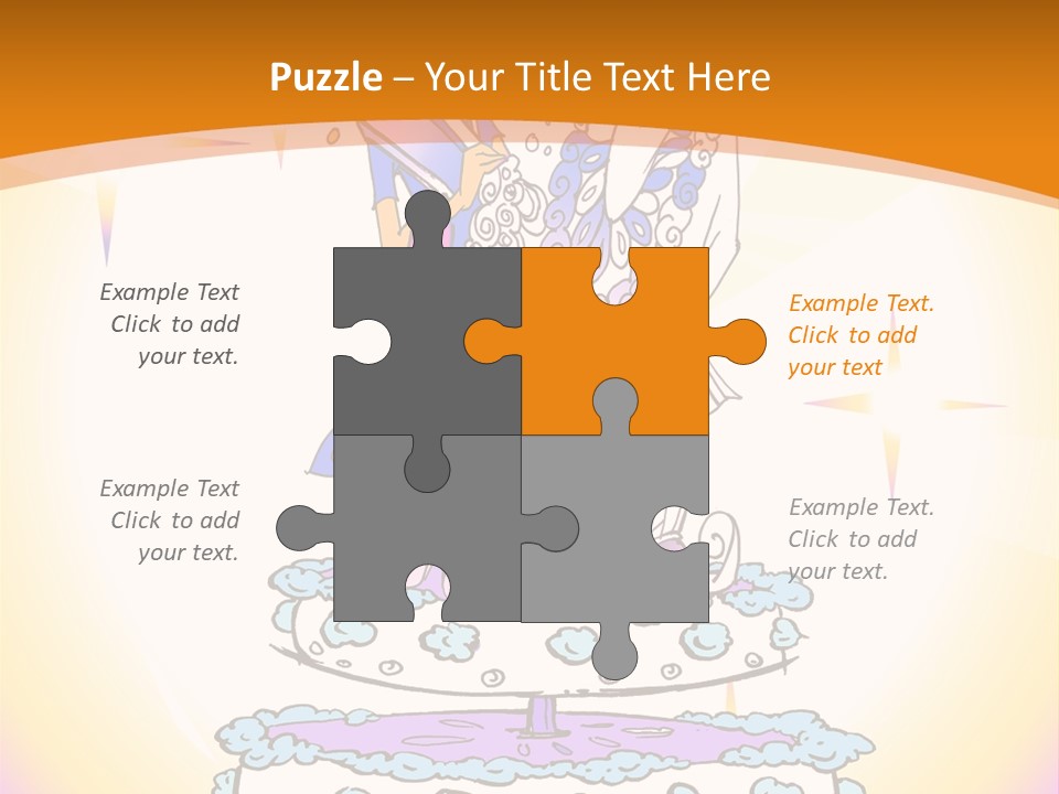 Seasonal Series - Indian Couple Just Married - Cartoon Style PowerPoint Template