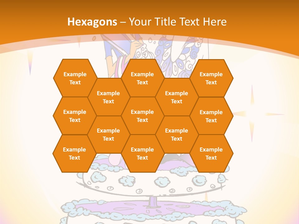 Seasonal Series - Indian Couple Just Married - Cartoon Style PowerPoint Template