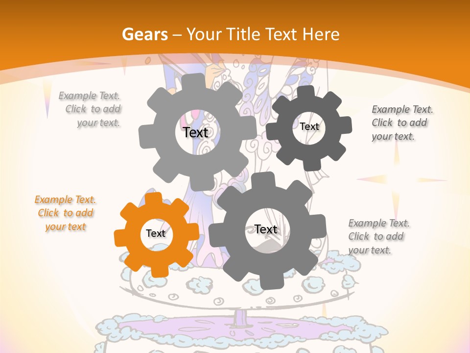 Seasonal Series - Indian Couple Just Married - Cartoon Style PowerPoint Template