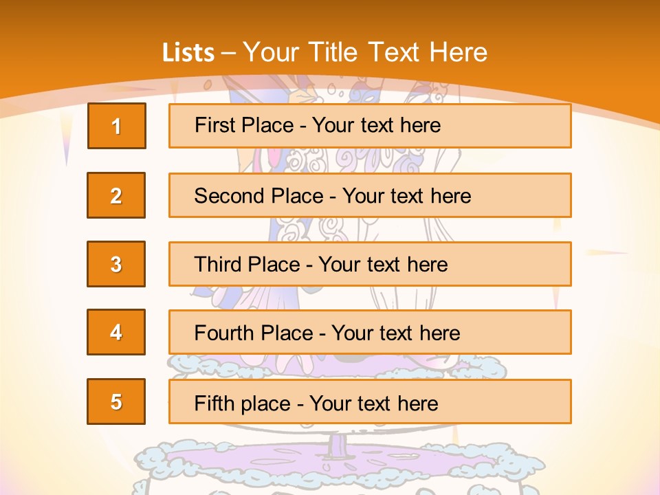 Seasonal Series - Indian Couple Just Married - Cartoon Style PowerPoint Template