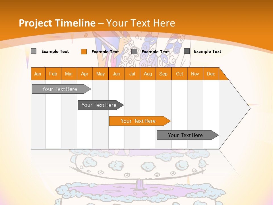 Seasonal Series - Indian Couple Just Married - Cartoon Style PowerPoint Template