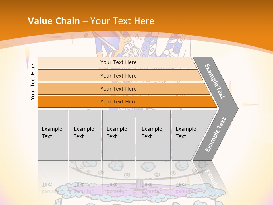 Seasonal Series - Indian Couple Just Married - Cartoon Style PowerPoint Template