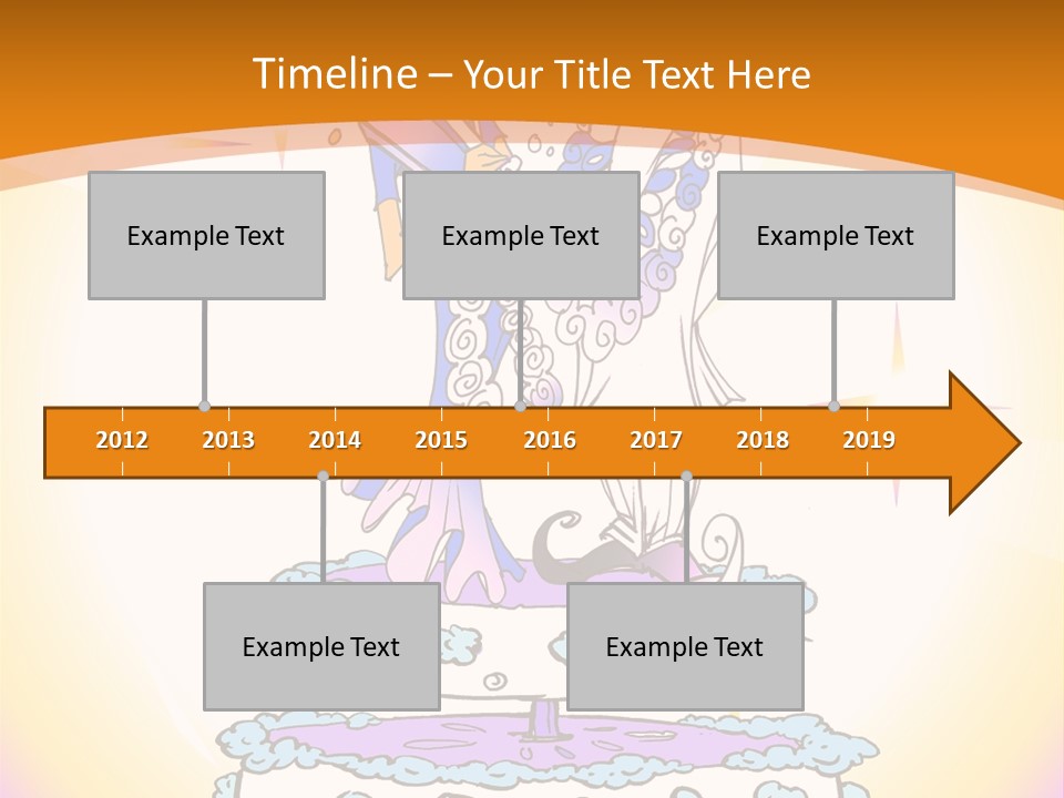 Seasonal Series - Indian Couple Just Married - Cartoon Style PowerPoint Template