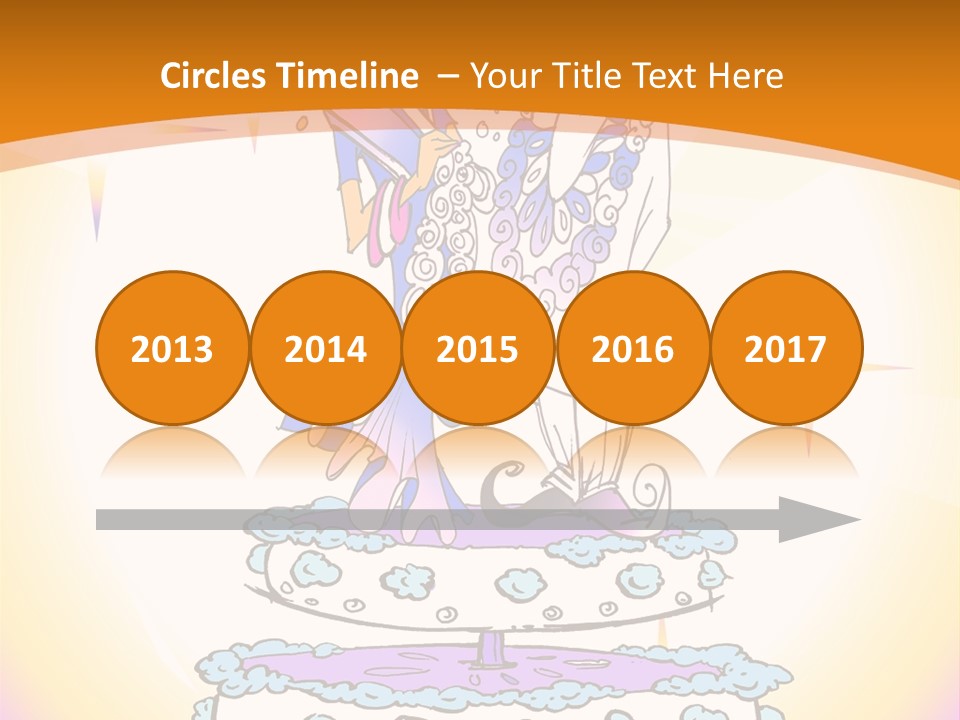 Seasonal Series - Indian Couple Just Married - Cartoon Style PowerPoint Template