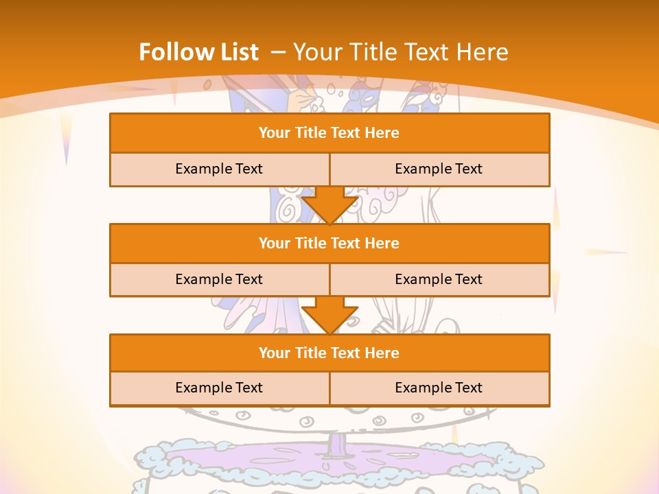 Seasonal Series - Indian Couple Just Married - Cartoon Style PowerPoint Template