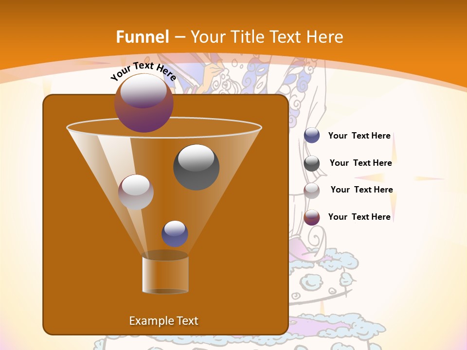 Seasonal Series - Indian Couple Just Married - Cartoon Style PowerPoint Template