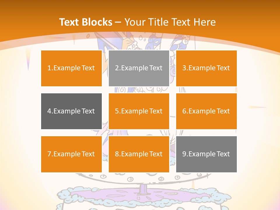 Seasonal Series - Indian Couple Just Married - Cartoon Style PowerPoint Template