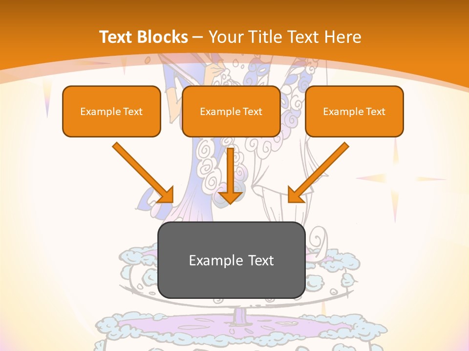 Seasonal Series - Indian Couple Just Married - Cartoon Style PowerPoint Template