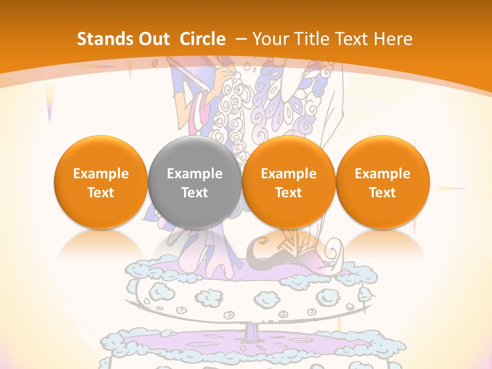 Seasonal Series - Indian Couple Just Married - Cartoon Style PowerPoint Template