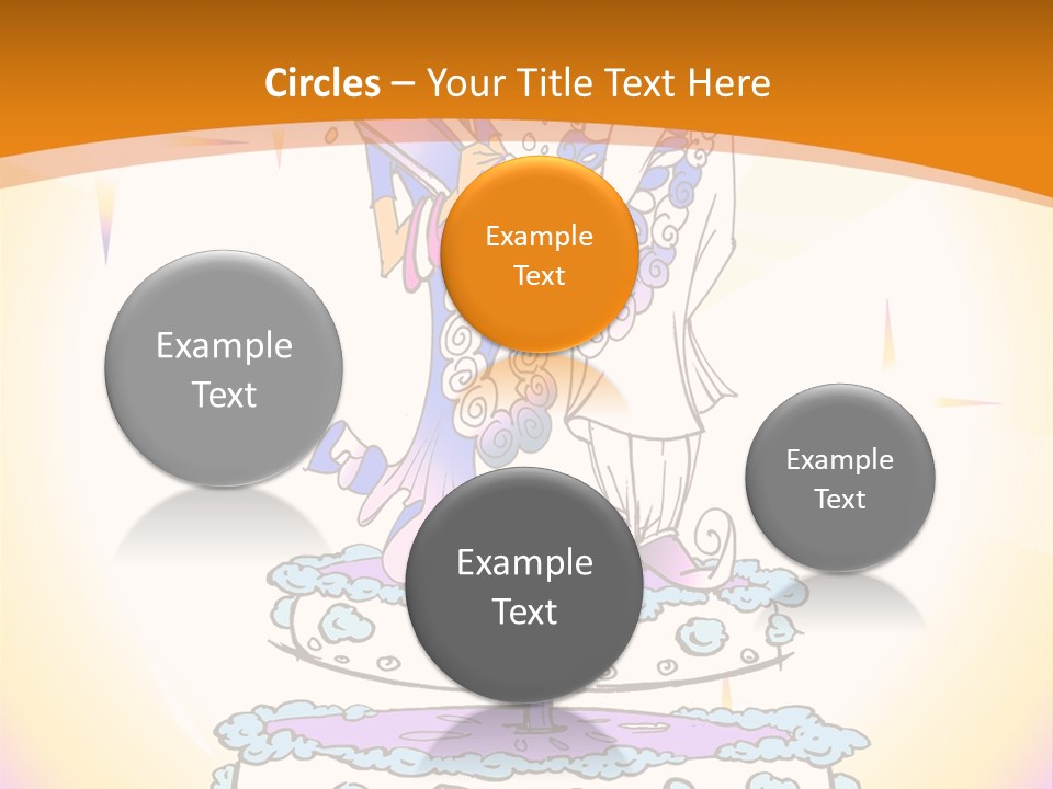 Seasonal Series - Indian Couple Just Married - Cartoon Style PowerPoint Template