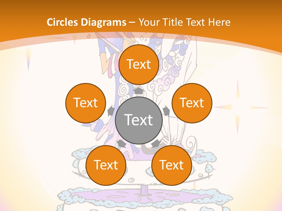 Seasonal Series - Indian Couple Just Married - Cartoon Style PowerPoint Template