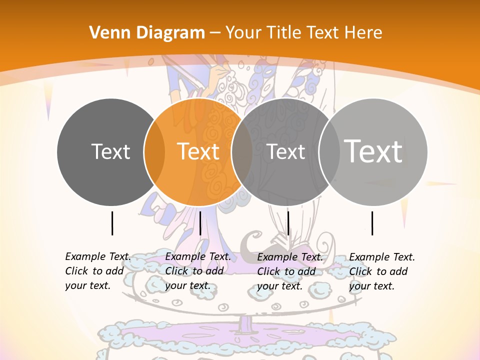 Seasonal Series - Indian Couple Just Married - Cartoon Style PowerPoint Template