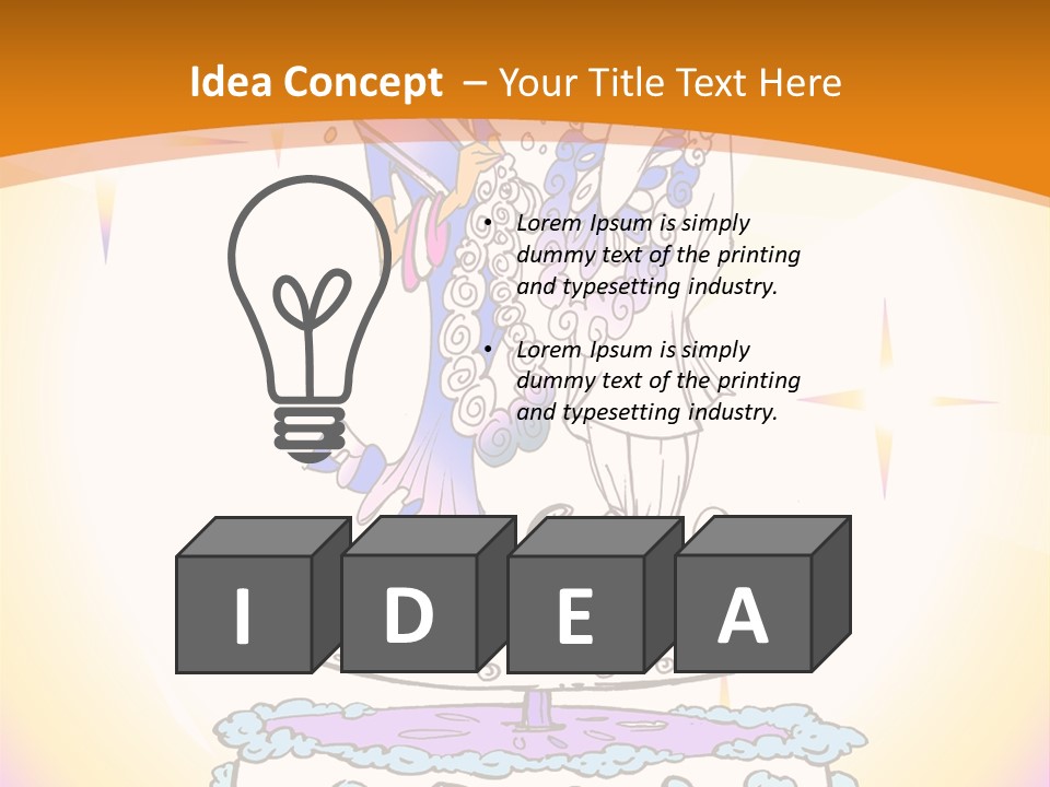 Seasonal Series - Indian Couple Just Married - Cartoon Style PowerPoint Template