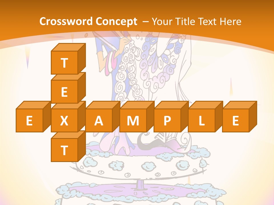 Seasonal Series - Indian Couple Just Married - Cartoon Style PowerPoint Template