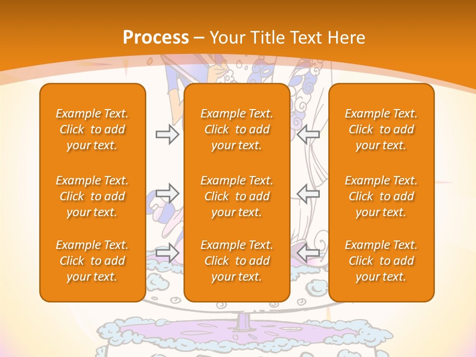 Seasonal Series - Indian Couple Just Married - Cartoon Style PowerPoint Template