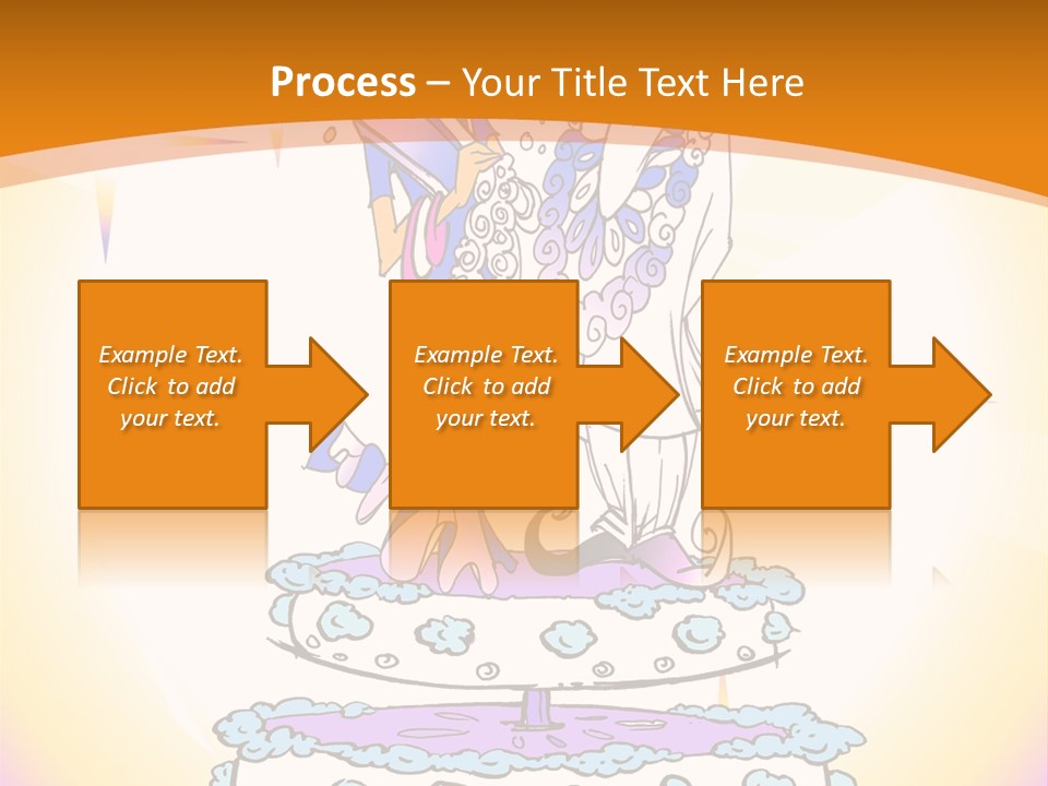 Seasonal Series - Indian Couple Just Married - Cartoon Style PowerPoint Template
