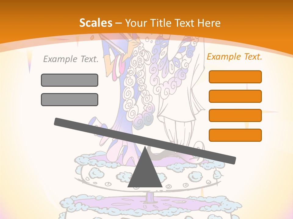 Seasonal Series - Indian Couple Just Married - Cartoon Style PowerPoint Template