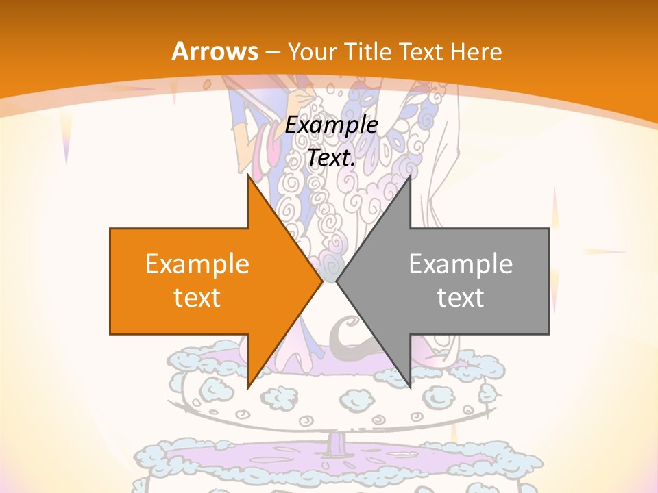 Seasonal Series - Indian Couple Just Married - Cartoon Style PowerPoint Template