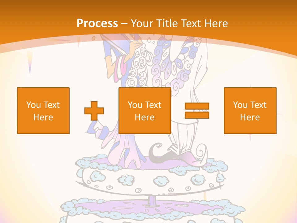 Seasonal Series - Indian Couple Just Married - Cartoon Style PowerPoint Template