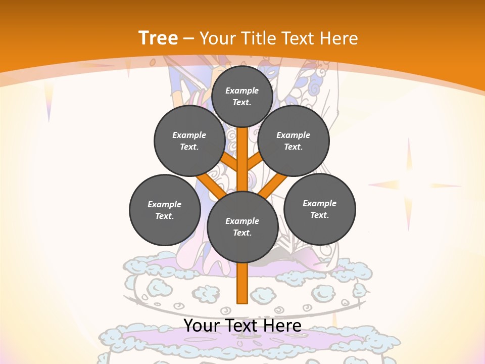 Seasonal Series - Indian Couple Just Married - Cartoon Style PowerPoint Template