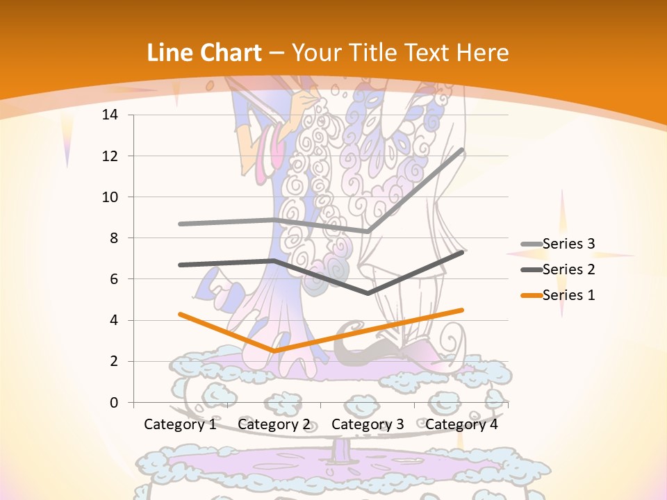 Seasonal Series - Indian Couple Just Married - Cartoon Style PowerPoint Template