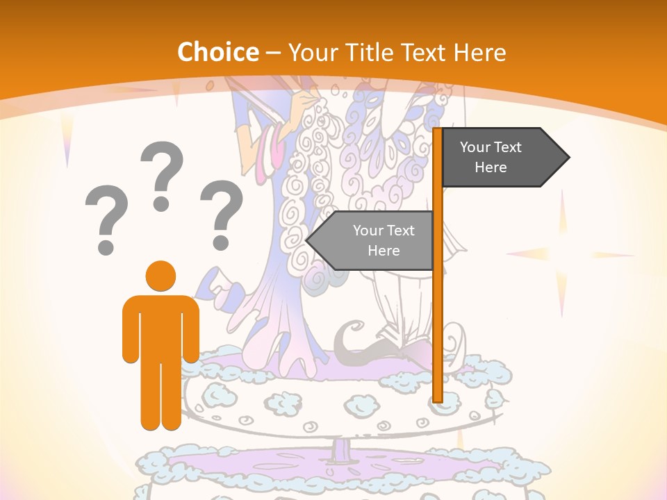 Seasonal Series - Indian Couple Just Married - Cartoon Style PowerPoint Template