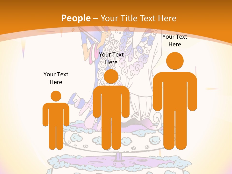 Seasonal Series - Indian Couple Just Married - Cartoon Style PowerPoint Template