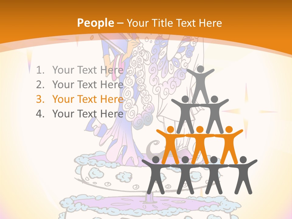 Seasonal Series - Indian Couple Just Married - Cartoon Style PowerPoint Template