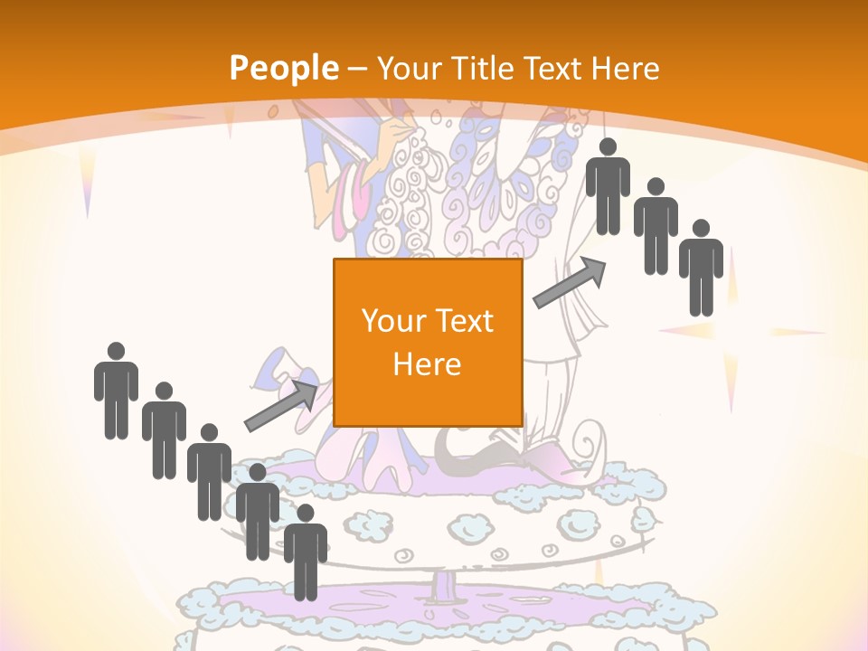 Seasonal Series - Indian Couple Just Married - Cartoon Style PowerPoint Template