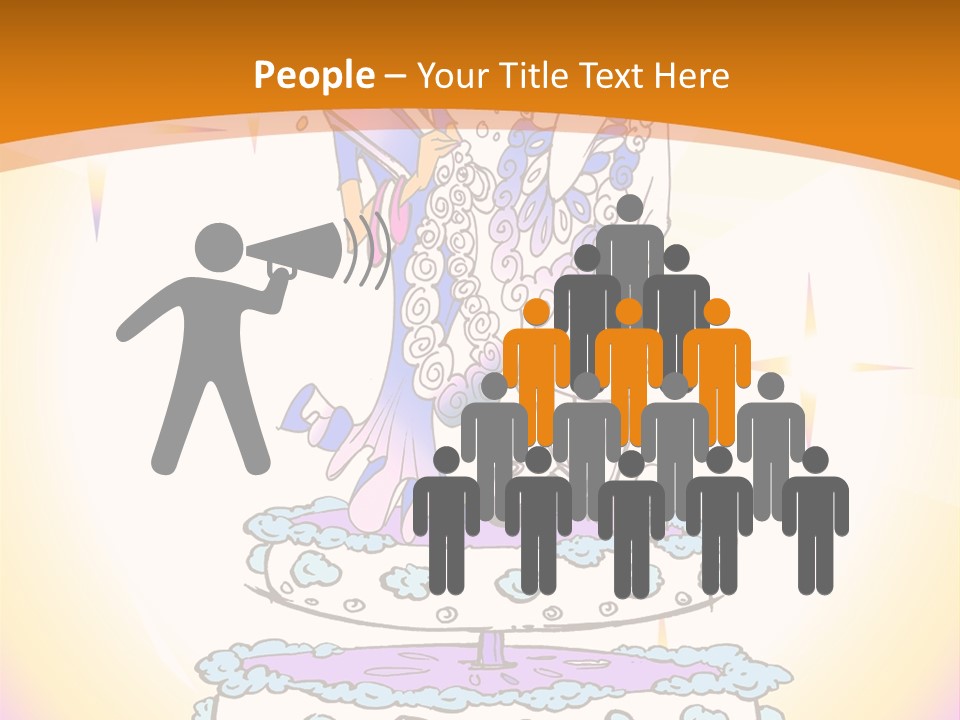 Seasonal Series - Indian Couple Just Married - Cartoon Style PowerPoint Template