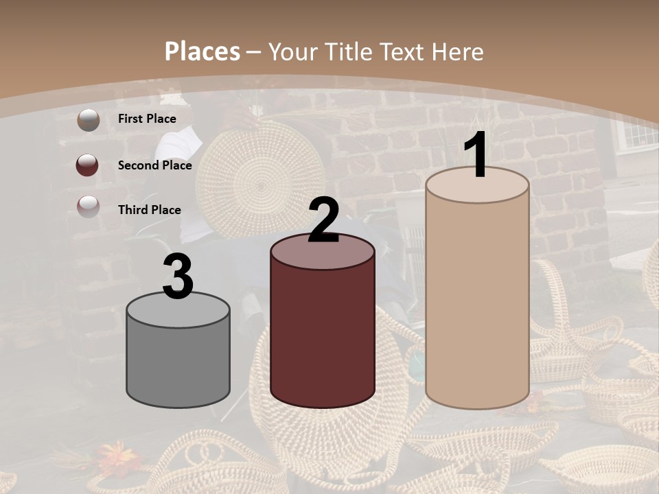 Charleston Sc - September 20: The Unique But Dying Art Of Sweet Grass Basket Weaving Is Still Practiced In The Carolinas, But May Be Lost In The Next Generation. PowerPoint Template