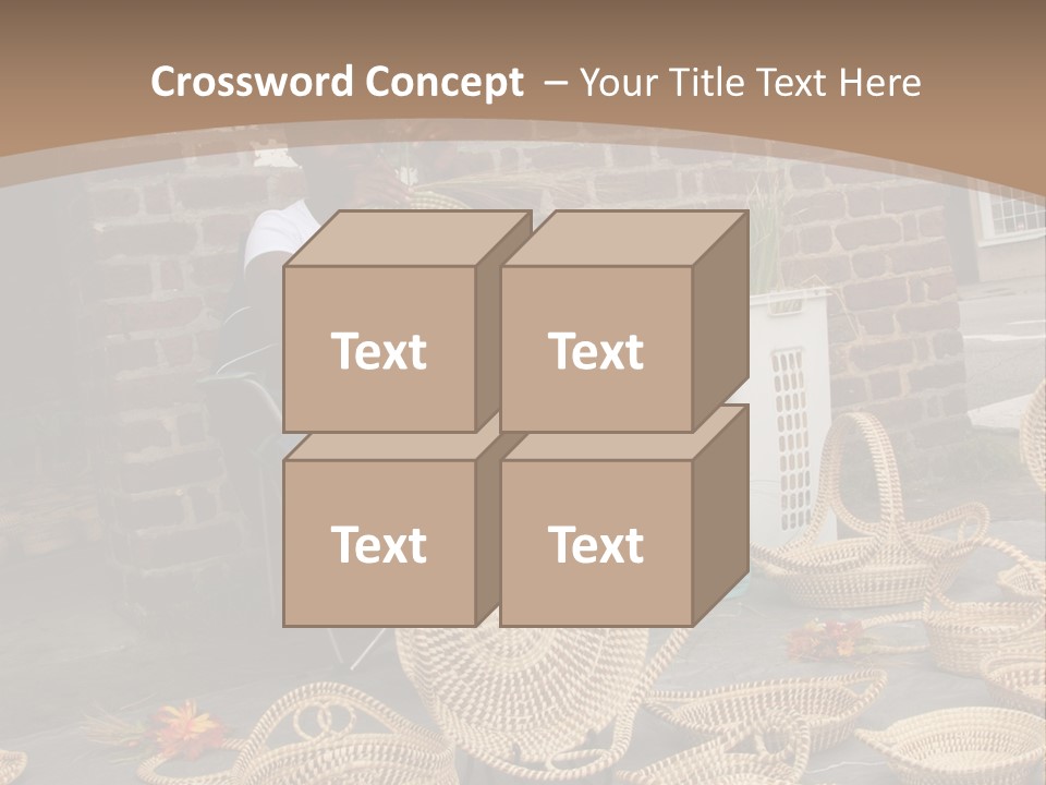 Charleston Sc - September 20: The Unique But Dying Art Of Sweet Grass Basket Weaving Is Still Practiced In The Carolinas, But May Be Lost In The Next Generation. PowerPoint Template