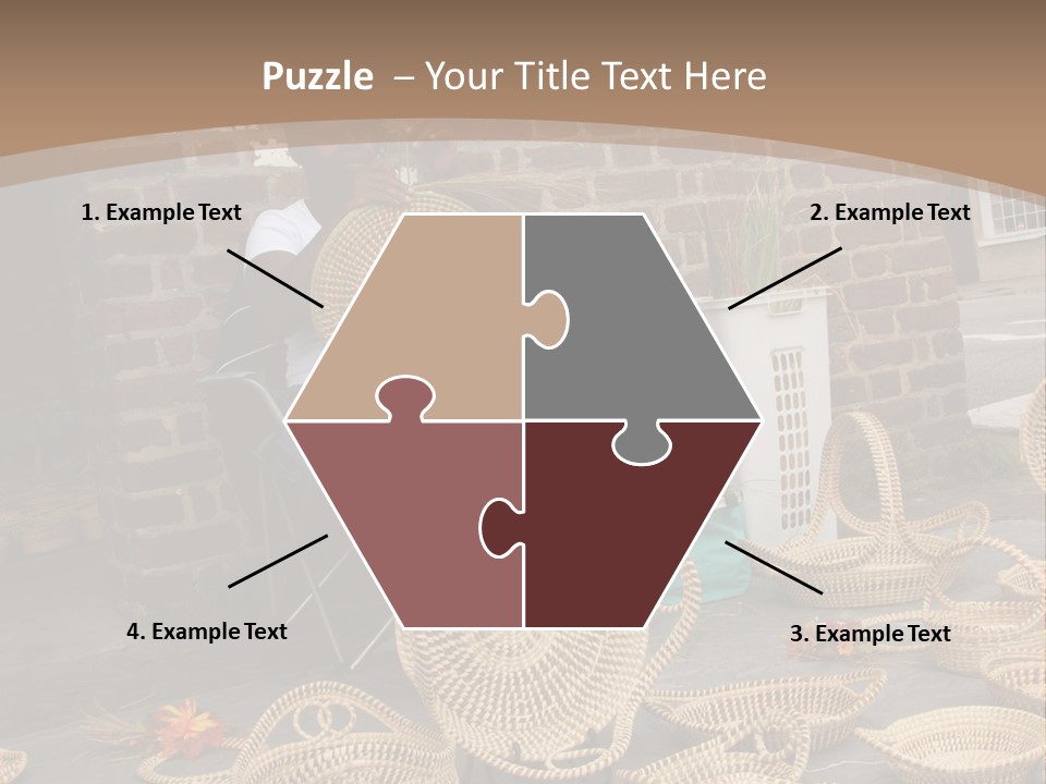 Charleston Sc - September 20: The Unique But Dying Art Of Sweet Grass Basket Weaving Is Still Practiced In The Carolinas, But May Be Lost In The Next Generation. PowerPoint Template