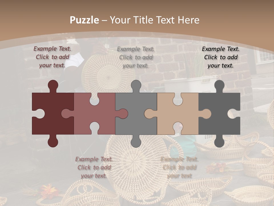 Charleston Sc - September 20: The Unique But Dying Art Of Sweet Grass Basket Weaving Is Still Practiced In The Carolinas, But May Be Lost In The Next Generation. PowerPoint Template