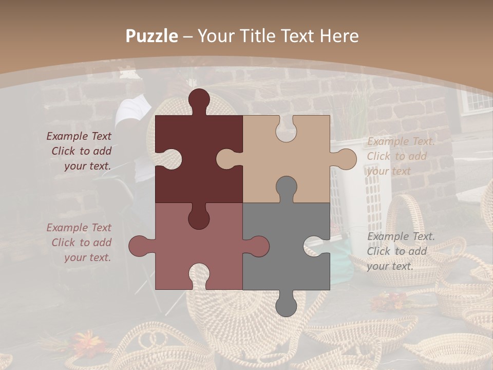 Charleston Sc - September 20: The Unique But Dying Art Of Sweet Grass Basket Weaving Is Still Practiced In The Carolinas, But May Be Lost In The Next Generation. PowerPoint Template