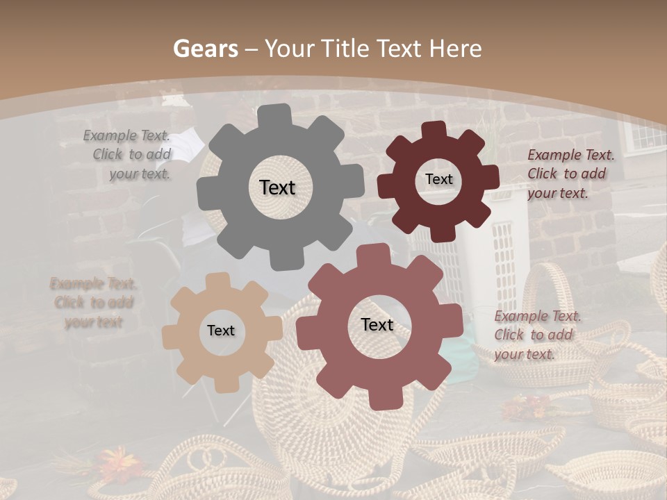 Charleston Sc - September 20: The Unique But Dying Art Of Sweet Grass Basket Weaving Is Still Practiced In The Carolinas, But May Be Lost In The Next Generation. PowerPoint Template