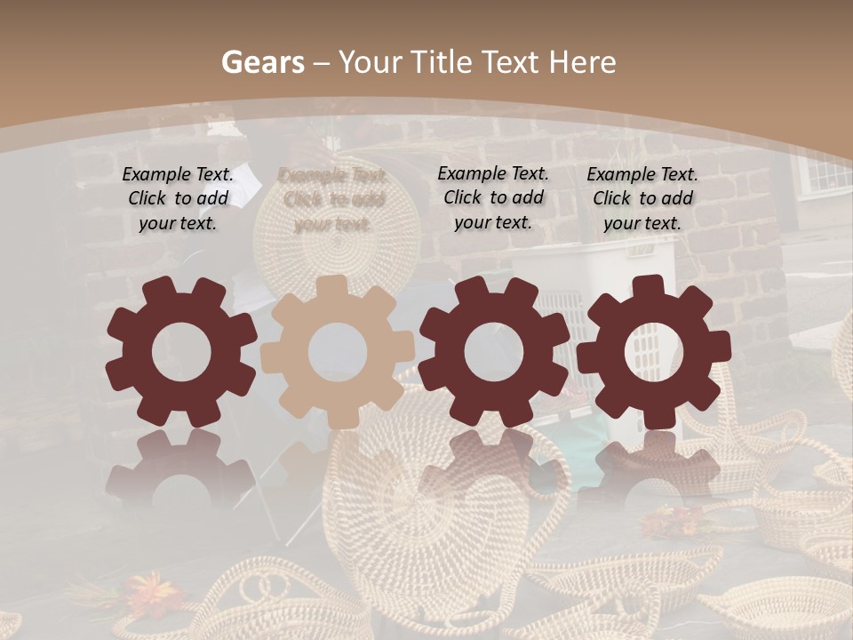 Charleston Sc - September 20: The Unique But Dying Art Of Sweet Grass Basket Weaving Is Still Practiced In The Carolinas, But May Be Lost In The Next Generation. PowerPoint Template