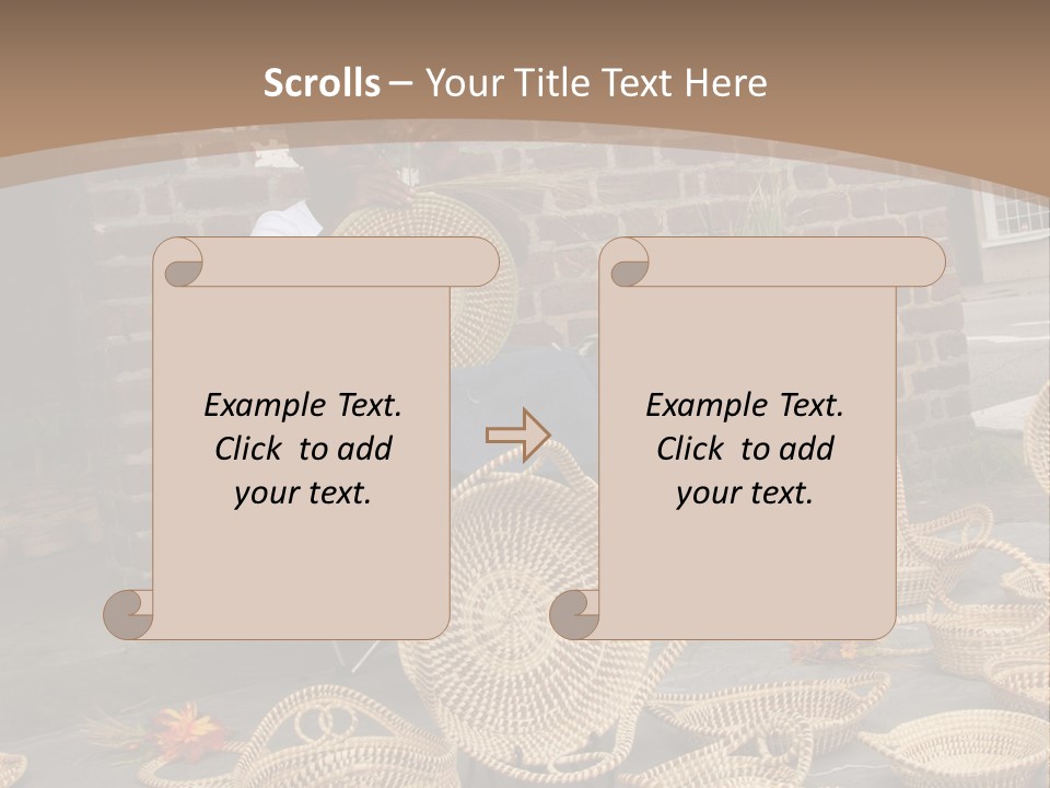 Charleston Sc - September 20: The Unique But Dying Art Of Sweet Grass Basket Weaving Is Still Practiced In The Carolinas, But May Be Lost In The Next Generation. PowerPoint Template