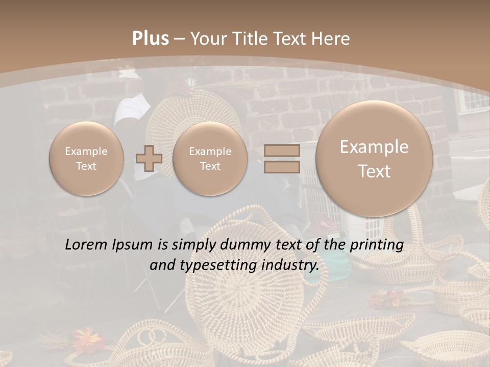 Charleston Sc - September 20: The Unique But Dying Art Of Sweet Grass Basket Weaving Is Still Practiced In The Carolinas, But May Be Lost In The Next Generation. PowerPoint Template