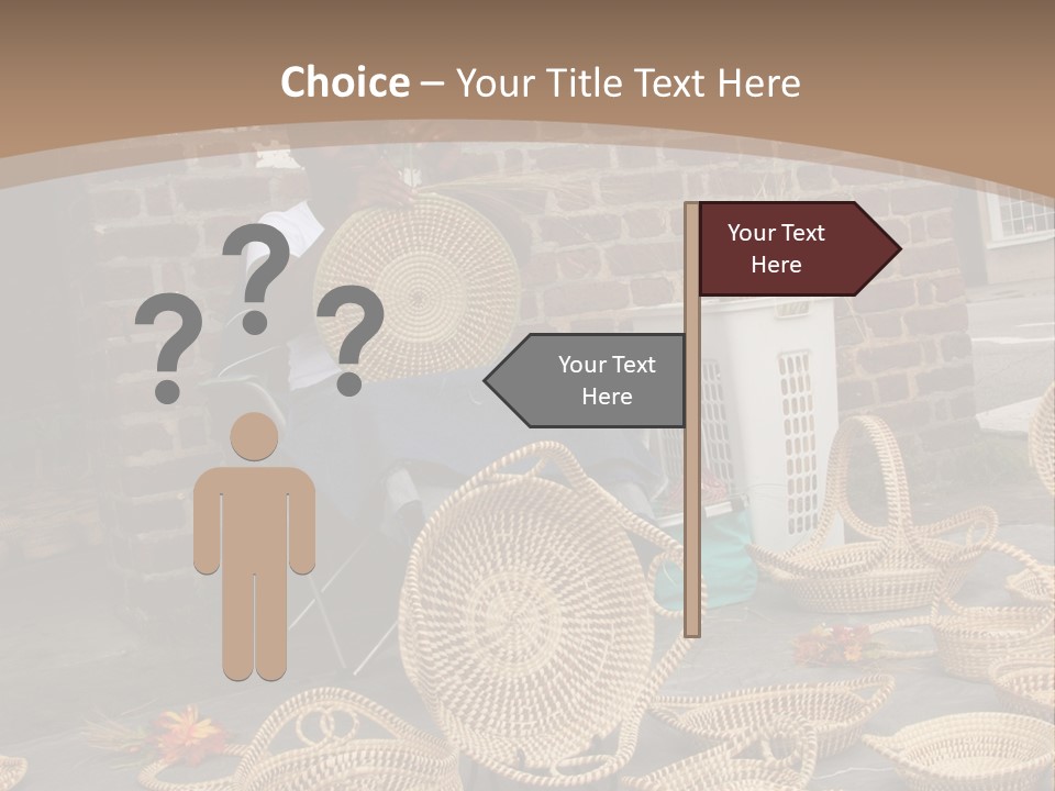 Charleston Sc - September 20: The Unique But Dying Art Of Sweet Grass Basket Weaving Is Still Practiced In The Carolinas, But May Be Lost In The Next Generation. PowerPoint Template