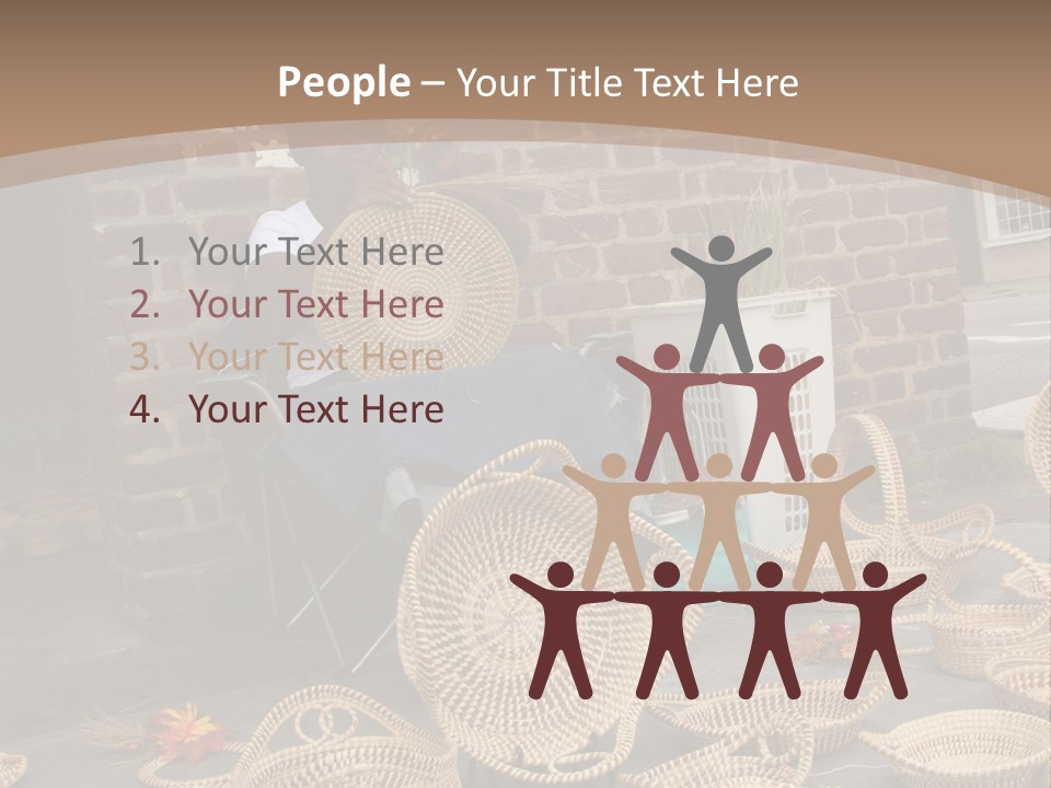 Charleston Sc - September 20: The Unique But Dying Art Of Sweet Grass Basket Weaving Is Still Practiced In The Carolinas, But May Be Lost In The Next Generation. PowerPoint Template