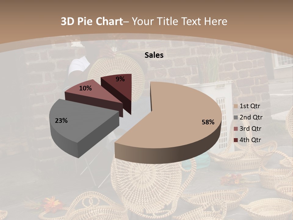 Charleston Sc - September 20: The Unique But Dying Art Of Sweet Grass Basket Weaving Is Still Practiced In The Carolinas, But May Be Lost In The Next Generation. PowerPoint Template