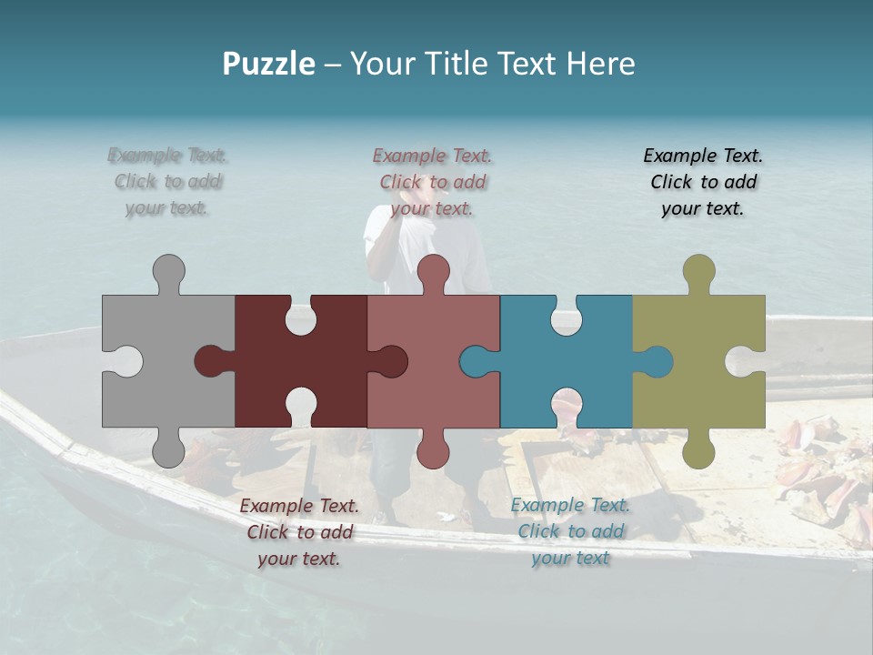 A Man Standing On A Boat In The Water PowerPoint Template