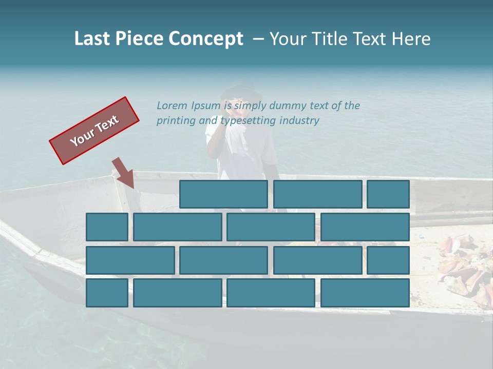 A Man Standing On A Boat In The Water PowerPoint Template