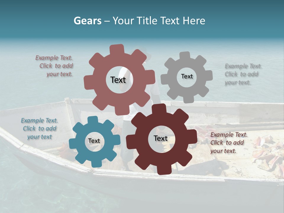 A Man Standing On A Boat In The Water PowerPoint Template