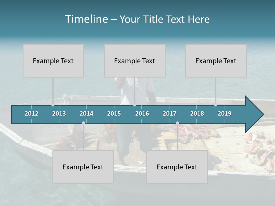 A Man Standing On A Boat In The Water PowerPoint Template