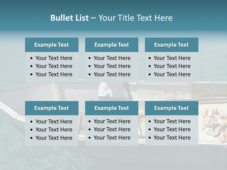 A Man Standing On A Boat In The Water PowerPoint Template